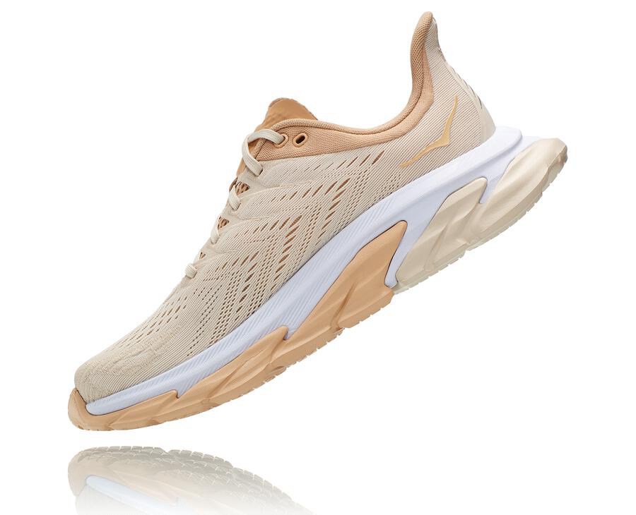 Hoka One One Running Shoes Mens Beige - Clifton Edge - 46928JHVX